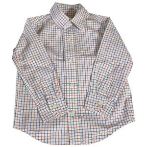 Janie and Jack Shirt, Cotton, Geometric, plaid, Sz 2T, Unisex​​​, long sleeve​
